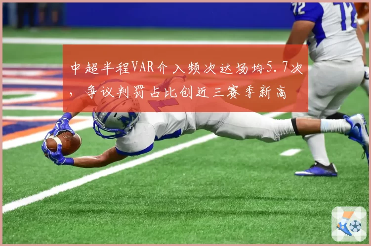 中超半程VAR介入频次达场均5.7次，争议判罚占比创近三赛季新高