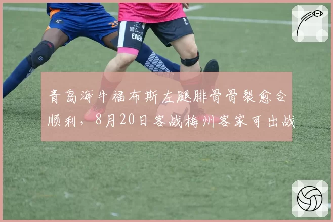 青岛海牛福布斯左腿腓骨骨裂愈合顺利,8月20日客战梅州客家可出战